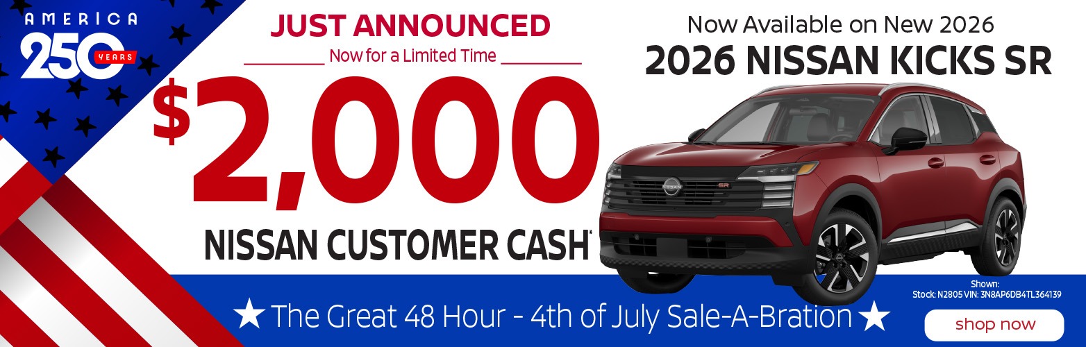 26 Nissan Kicks SR Customer Cash
